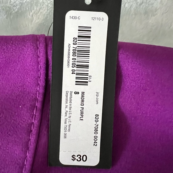 New with tags - Worthington, 2-piece outfit. Purple skirt, floral top. - Picture 3 of 6